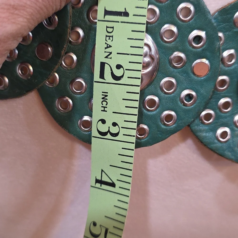 Moroccan Belt - Green-rounded - Picture 8 of 9